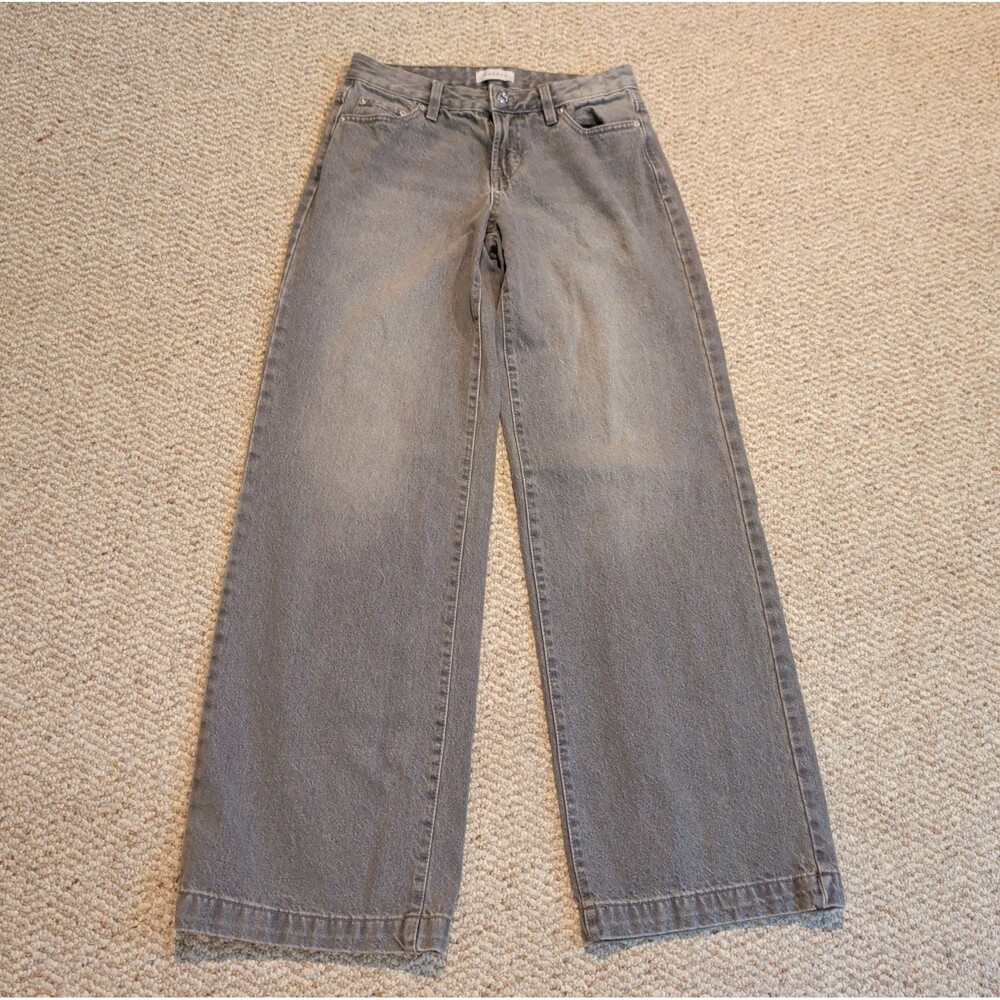 PacSun Casey Low Rise Baggy Jeans Womens 25 Gray Wide Leg Loose Relaxed